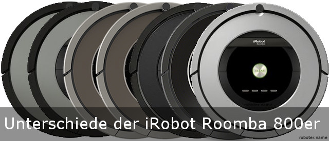 Unterschiede der iRobot Roomba 800er